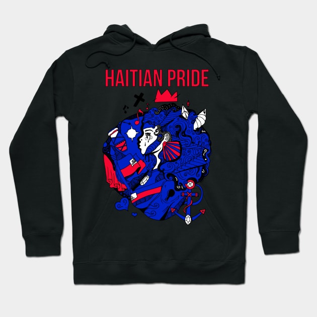 Haitian Pride Hoodie by kenallouis